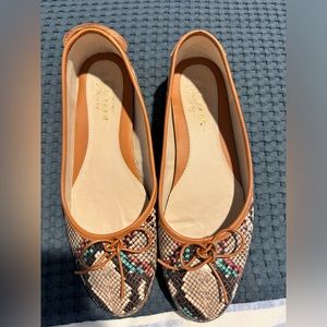 Cole Haan Snake Print Flats sz 9.5
